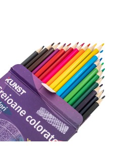 Set Creioane colorate KUNST, multicolor, 18 buc