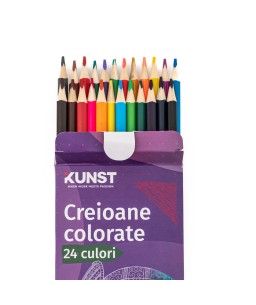 Set Creioane colorate KUNST, multicolor, 24buc