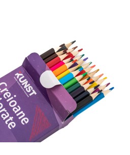 Set Creioane colorate KUNST, multicolor, 24buc