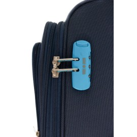 Troler Ultralight Albastru inchis / Turcoaz 80x47x30 cm, 3.85 kg, expandabil 30%