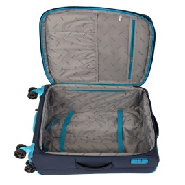 Troler Ultralight Albastru inchis / Turcoaz 69x42x26 cm, 3.22 kg, expandabil 30%