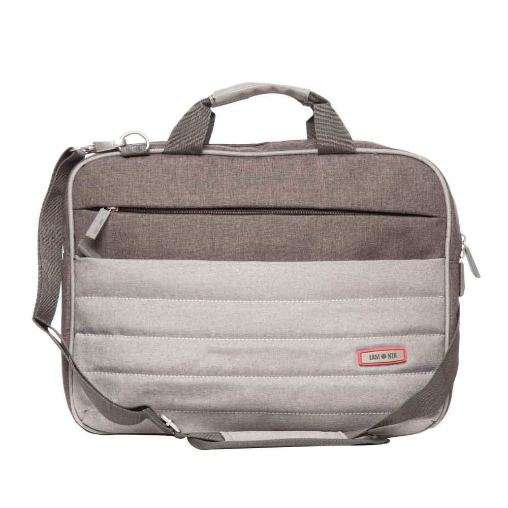 Geanta laptop 15 inch Siena 38x29x6 cm, 650 gr, gri