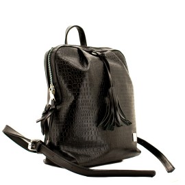 Rucsac dama Lamonza PORTA negru 24X30X11 CM