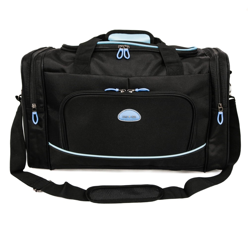 Geanta voiaj Toro 50x29x23 cm, negru/albastru