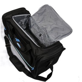 Geanta voiaj Toro 50x29x23 cm, negru/albastru