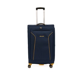 Troler Cruise, 78x47x29 cm, 3.5 kg, expandabil 30%, bleumarin/galben