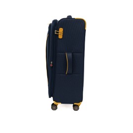 Troler Cruise, 78x47x29 cm, 3.5 kg, expandabil 30%, bleumarin/galben