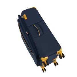 Troler Cruise, 78x47x29 cm, 3.5 kg, expandabil 30%, bleumarin/galben