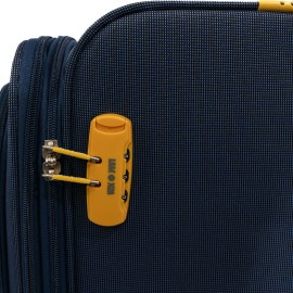 Troler Cruise, 78x47x29 cm, 3.5 kg, expandabil 30%, bleumarin/galben