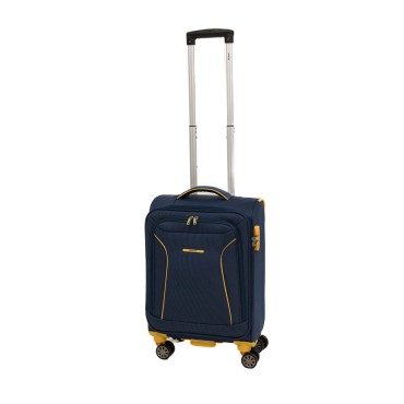 Troler Cruise, 55x37x22 cm, 2.4 kg, bleumarin/galben