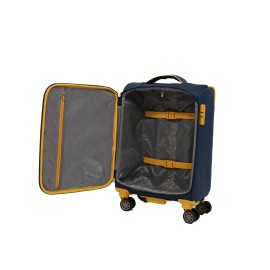 Troler Cruise, 55x37x22 cm, 2.4 kg, bleumarin/galben