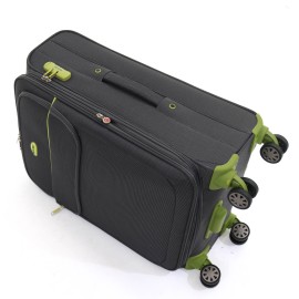 Troler Superlight 68x41x26 cm, 3.1 kg, expandabil 30%, gri / verde