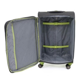 Troler Superlight 68x41x26 cm, 3.1 kg, expandabil 30%, gri / verde