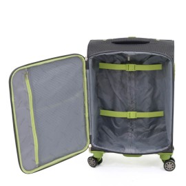 Troler Superlight 55x37x22 cm, 2.1 kg, gri / verde