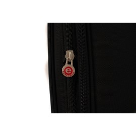 Troler Smiley, 79x46x28 cm, 3.8 kg, expandabil 30%, negru/rosu