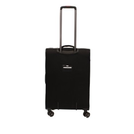 Troler Smiley, 68x42x25 cm, 3.5 kg, expandabil 30%, negru/rosu