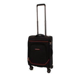 Troler Smiley, 55x35x21 cm, 2.6 kg, negru/rosu