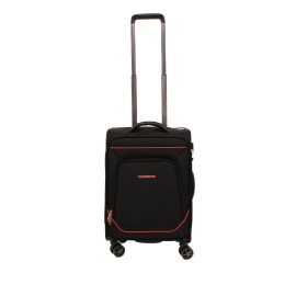 Troler Smiley, 55x35x21 cm, 2.6 kg, negru/rosu