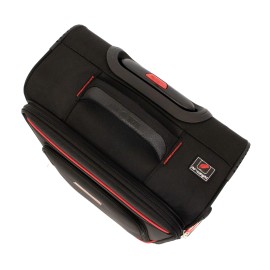 Troler Smiley, 55x35x21 cm, 2.6 kg, negru/rosu