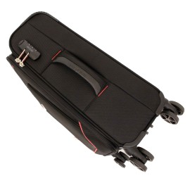 Troler Smiley, 55x35x21 cm, 2.6 kg, negru/rosu