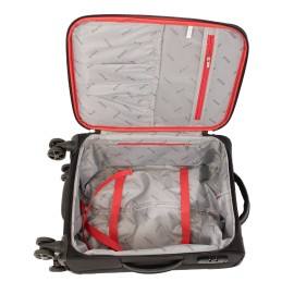 Troler Smiley, 55x35x21 cm, 2.6 kg, negru/rosu