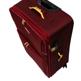 Troler Lime 77x44x26 cm, 3.4 kg, expandabil 30%, rosu / galben