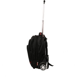 Rucsac cu troler Smiley, 46x34x18 cm, negru