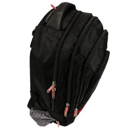 Rucsac cu troler Smiley, 46x34x18 cm, negru