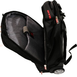 Rucsac cu troler Smiley, 46x34x18 cm, negru