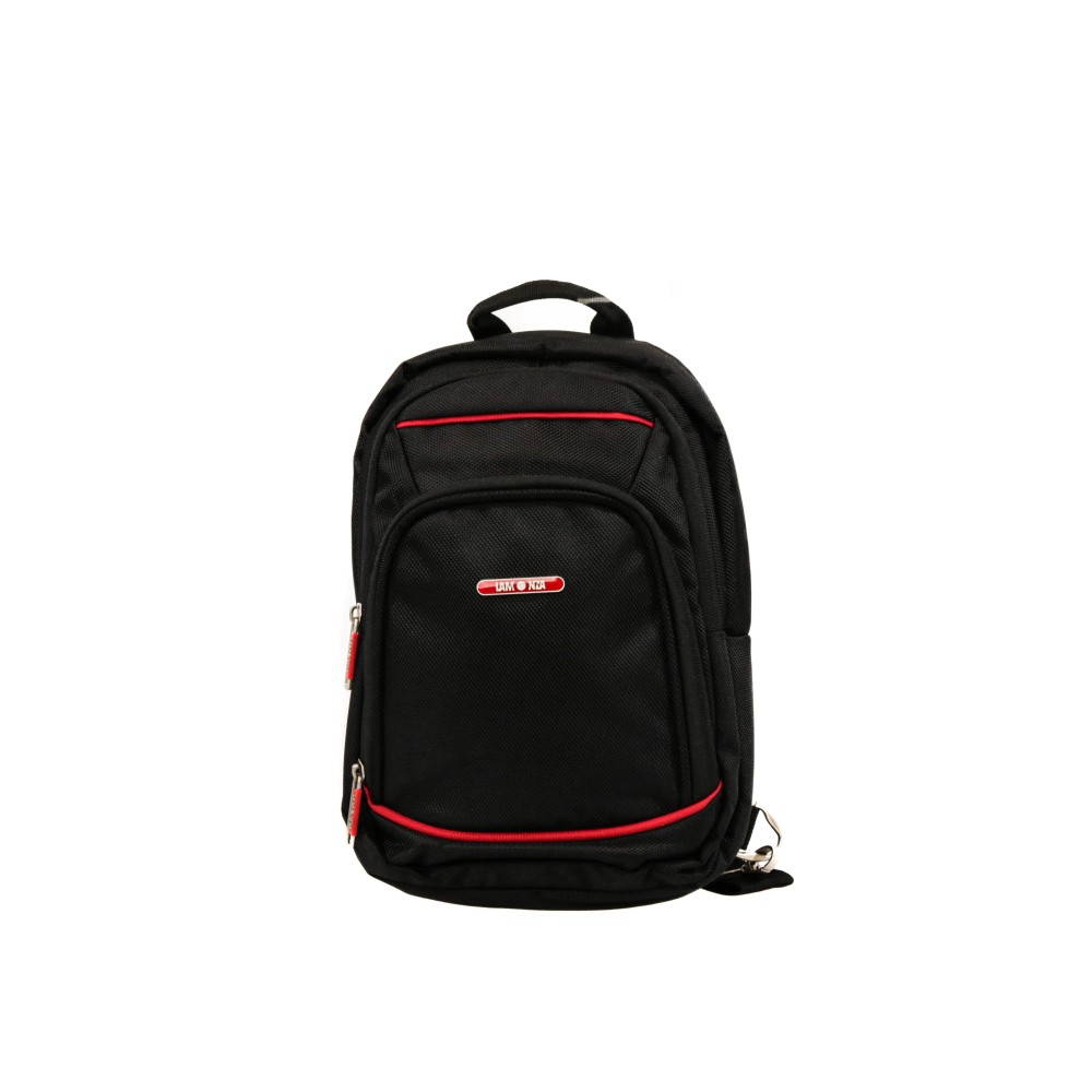 Rucsac Crossbody Smiley, 38x22x8 cm, negru