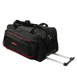 LAMONZA GEANTA DE VOIAJ CU TROLER SMILEY 55X30X30 CM NEGRU