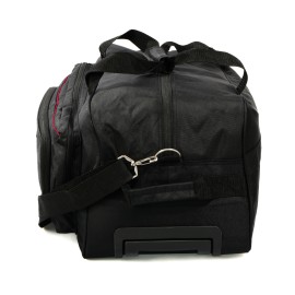 LAMONZA GEANTA DE VOIAJ CU TROLER SMILEY 55X30X30 CM NEGRU