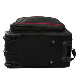 LAMONZA GEANTA DE VOIAJ CU TROLER SMILEY 55X30X30 CM NEGRU