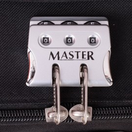 Set 5 bucati Master Penta, Troler mediu,Troler mic, Geanta voiaj, Geanta avion, Geanta cosmetice, Black