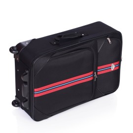 Set 5 bucati Master Penta, Troler mediu,Troler mic, Geanta voiaj, Geanta avion, Geanta cosmetice, Black