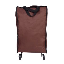 Sacosa cumparaturi cu carucior Master, 25 l, roti retractabile, Maro