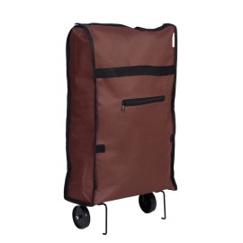 Sacosa cumparaturi cu carucior Master, 25 l, roti retractabile, Maro