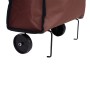Sacosa cumparaturi cu carucior Master, 25 l, roti retractabile, Maro