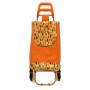 Sacosa piata cu carucior, Master, 2 roti triple, 38 l, portocaliu