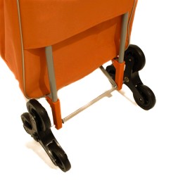 Sacosa piata cu carucior, Master, 2 roti triple, 38 l, portocaliu