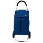 Sacosa piata cu carucior, Master, 2 roti, 50 l, albastru