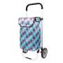 Sacosa piata cu carucior, Master, 2 roti, 45 l, albastru