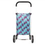 Sacosa piata cu carucior, Master, 2 roti, 45 l, albastru