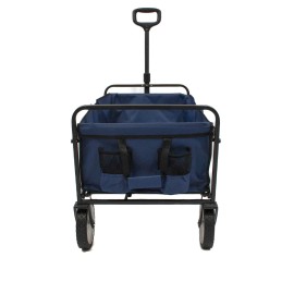 Carucior pliabil, Master, 4 roti, 100 l, albastru