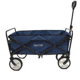 Carucior pliabil, Master, 4 roti, 100 l, albastru