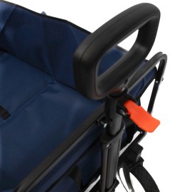 Carucior pliabil, Master, 4 roti, 100 l, albastru