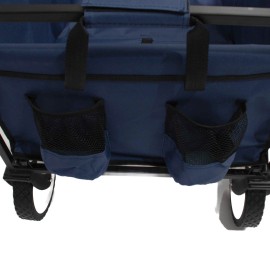 Carucior pliabil, Master, 4 roti, 100 l, albastru