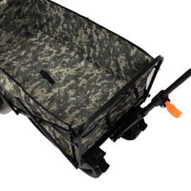 Carucior pliabil, Master, 4 roti, 85 l, camuflaj