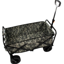 Carucior pliabil, Master, 4 roti, 85 l, camuflaj