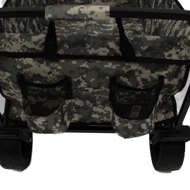 Carucior pliabil, Master, 4 roti, 85 l, camuflaj